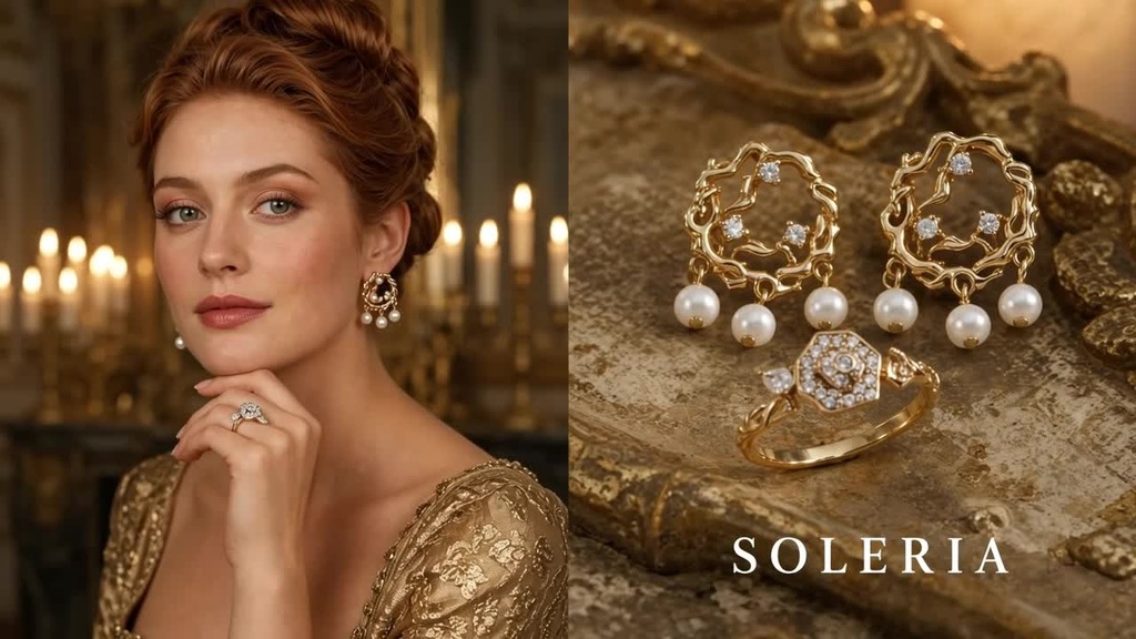 [s15] Gold Wreath Necklace